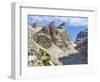 Bocca del Tuckett and Cima Sella. The Brenta Dolomites. Italy, Trentino, Val Rendena-Martin Zwick-Framed Photographic Print