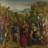 Virgin and Child with Saints and a Donor, 1505-1515 (Oil on Canvas)-Boccaccio Boccaccino-Giclee Print