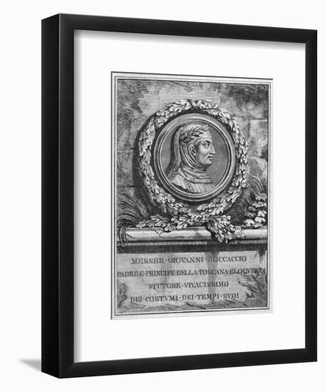 Boccaccio (Medallion)-null-Framed Art Print