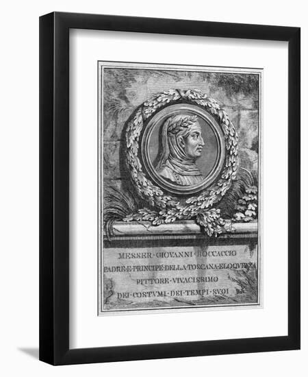 Boccaccio (Medallion)-null-Framed Art Print