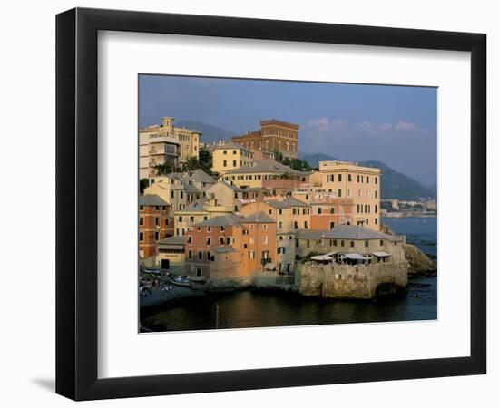 Boccadasse Quarter, Genes, Genova (Genoa), Liguria, Italy-Bruno Morandi-Framed Photographic Print