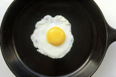 Fried Egg in a Cast Iron Skillet-Boch Photography-Framed Stretched Canvas