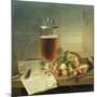Bock Beer-Still Life, 1839-Johann Wilhelm Preyer-Mounted Giclee Print