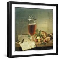 Bock Beer-Still Life, 1839-Johann Wilhelm Preyer-Framed Giclee Print