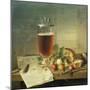 Bock Beer-Still Life, 1839-Johann Wilhelm Preyer-Mounted Giclee Print