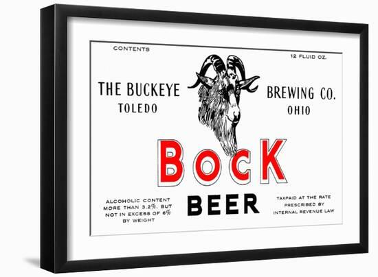 Bock Beer-null-Framed Art Print