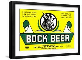 Bock Beer-null-Framed Art Print