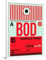 BOD Bordeaux Luggage Tag I-NaxArt-Framed Art Print