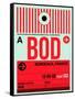 BOD Bordeaux Luggage Tag I-NaxArt-Framed Stretched Canvas