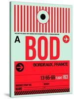 BOD Bordeaux Luggage Tag I-NaxArt-Stretched Canvas