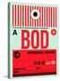 BOD Bordeaux Luggage Tag I-NaxArt-Stretched Canvas