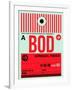 BOD Bordeaux Luggage Tag I-NaxArt-Framed Art Print