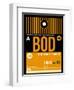 BOD Bordeaux Luggage Tag II-NaxArt-Framed Art Print