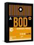 BOD Bordeaux Luggage Tag II-NaxArt-Framed Stretched Canvas