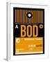 BOD Bordeaux Luggage Tag II-NaxArt-Framed Art Print