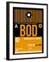 BOD Bordeaux Luggage Tag II-NaxArt-Framed Art Print