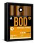 BOD Bordeaux Luggage Tag II-NaxArt-Framed Stretched Canvas