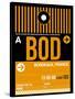BOD Bordeaux Luggage Tag II-NaxArt-Stretched Canvas