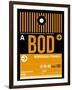 BOD Bordeaux Luggage Tag II-NaxArt-Framed Art Print