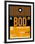 BOD Bordeaux Luggage Tag II-NaxArt-Framed Art Print