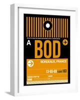 BOD Bordeaux Luggage Tag II-NaxArt-Framed Art Print