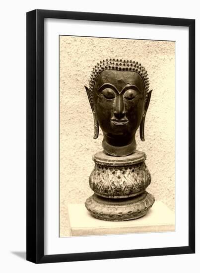 Boddhisatva Head-null-Framed Art Print