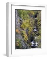 Bode in autumn, Harz National Park, Saxony-Anhalt, Germany-Michael Jaeschke-Framed Photographic Print