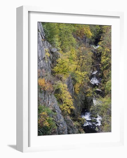 Bode in autumn, Harz National Park, Saxony-Anhalt, Germany-Michael Jaeschke-Framed Photographic Print