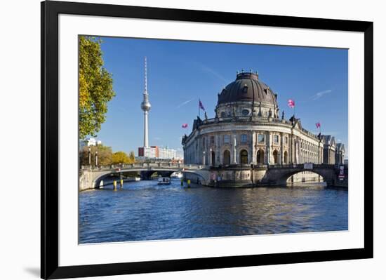 Bode Museum on Museum Island on the River Spree, Berlin, Germany-null-Framed Art Print