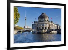 Bode Museum on Museum Island on the River Spree, Berlin, Germany-null-Framed Art Print