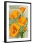 Bodega Bay, California - Poppy-Lantern Press-Framed Art Print