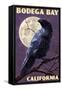 Bodega Bay, California - Raven-Lantern Press-Framed Stretched Canvas