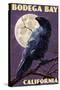 Bodega Bay, California - Raven-Lantern Press-Stretched Canvas