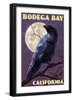 Bodega Bay, California - Raven-Lantern Press-Framed Art Print