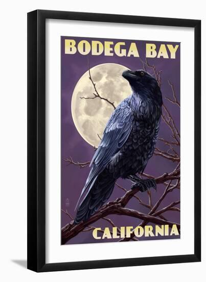 Bodega Bay, California - Raven-Lantern Press-Framed Art Print