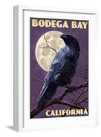 Bodega Bay, California - Raven-Lantern Press-Framed Art Print