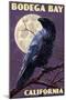 Bodega Bay, California - Raven-Lantern Press-Mounted Art Print