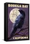 Bodega Bay, California - Raven-Lantern Press-Framed Stretched Canvas