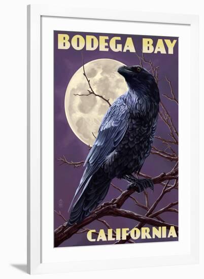 Bodega Bay, California - Raven-Lantern Press-Framed Art Print