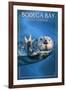 Bodega Bay, California - Sea Otter-Lantern Press-Framed Art Print