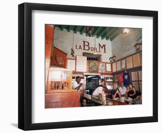 Bodegita Del Medio, One of Havana's Oldest Bars, Havana, Cuba-McCoy Aaron-Framed Photographic Print