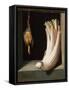 Bodegón with a Cardoon and Francolin-Juan Sanchez Cotan-Framed Stretched Canvas