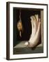 Bodegón with a Cardoon and Francolin-Juan Sanchez Cotan-Framed Giclee Print