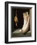 Bodegón with a Cardoon and Francolin-Juan Sanchez Cotan-Framed Premium Giclee Print