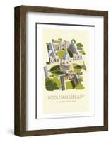 Bodelein Library Exterior - Dave Thompson Contemporary Travel Print-Dave Thompson-Framed Giclee Print