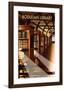 Bodelein Library Interior - Dave Thompson Contemporary Travel Print-Dave Thompson-Framed Giclee Print