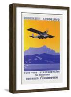 Bodensee Aerolloyd Flying Boat Tours-Marcel Dornier-Framed Art Print