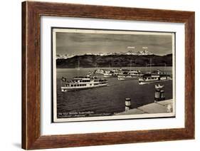 Bodensee, Dampfer, Deutschland, Augsburg, Allgäu-null-Framed Giclee Print