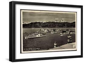 Bodensee, Dampfer, Deutschland, Augsburg, Allgäu-null-Framed Giclee Print