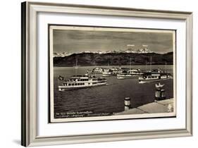 Bodensee, Dampfer, Deutschland, Augsburg, Allgäu-null-Framed Giclee Print